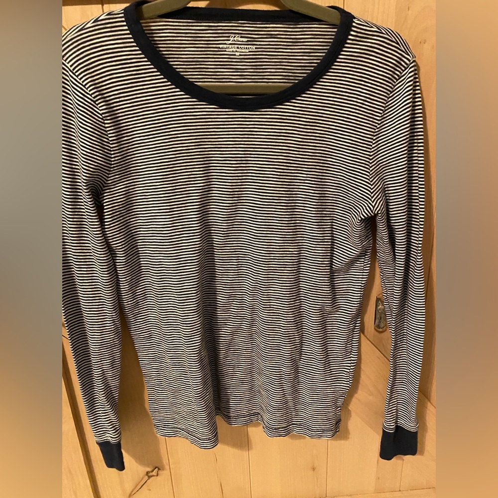 Women’s Small J Crew Long Sleeve Striped Tee